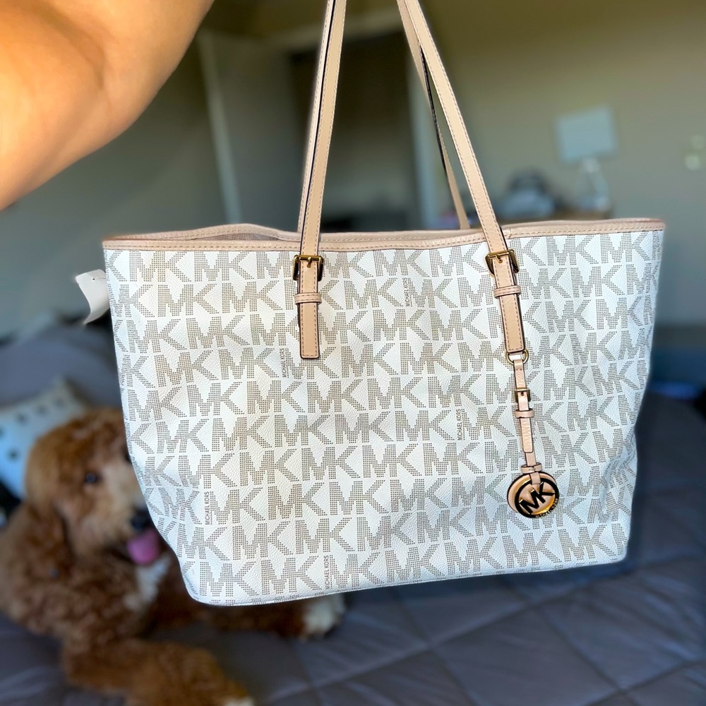 White MK Purse